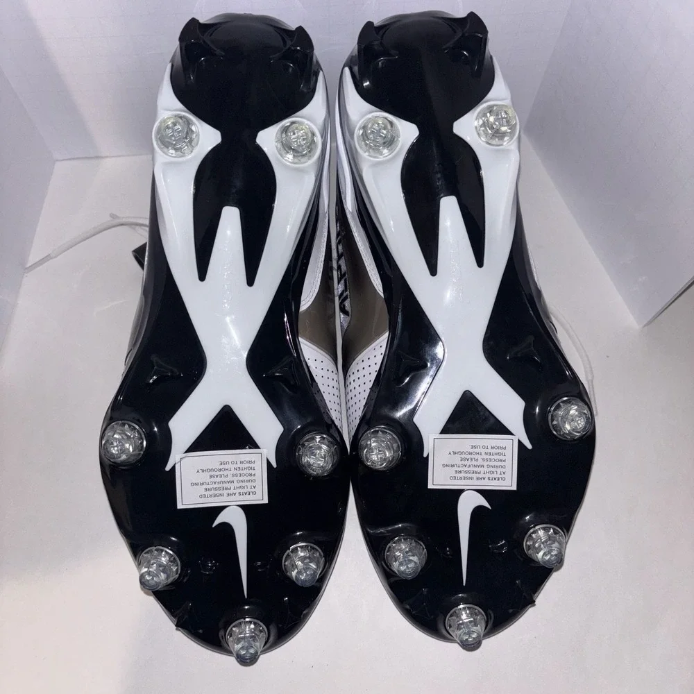 Nike Alpha Menace 4 Pro Football Cleats Mens 11.5 W White Low Top IH1256-100 - Picture 9 of 11